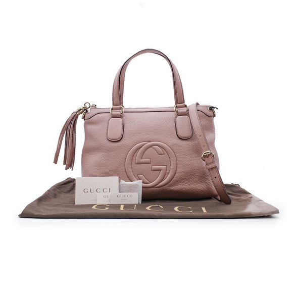 Gucci Soho Handbag Shoulder Bag 2way - Picture 1 of 9